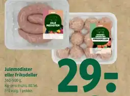 Coop 365 Julemedister eller frikadeller tilbud