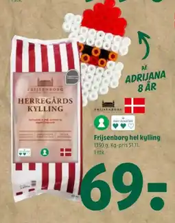 Coop 365 FRIJSENTIORG Hel kylling tilbud