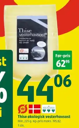 Coop 365 THISE Økologisk vesterhavsost tilbud
