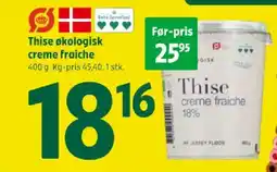 Coop 365 THISE Økologisk creme fraiche tilbud