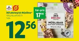 Coop 365 365 ØKOLOGI Müslibar tilbud