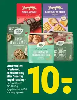 Coop 365 Valsemøllen hvedemel, brødblanding eller yummy kageblanding tilbud