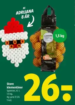 Coop 365 Store klementiner tilbud