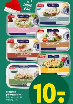 Coop 365 GRAASTEN Pålægssalater tilbud