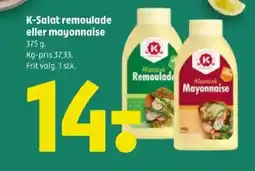 Coop 365 K-SALAT Remoulade eller mayonnaise tilbud