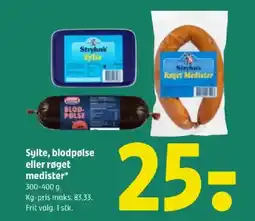 Coop 365 Sylte, blodpølse eller røget medister tilbud