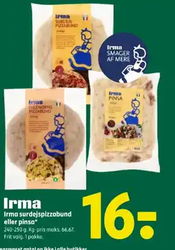 Coop 365 IRMA Surdejspizzabund eller pinsa tilbud