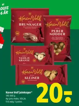 Coop 365 KAREN VOLF Julekager tilbud