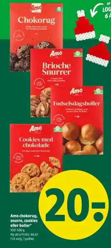 Coop 365 AMO Chokorug, snurre, cookies eller boller tilbud