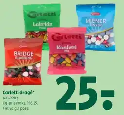 Coop 365 CARLETTI Dragé tilbud