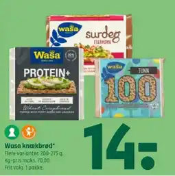 Coop 365 WASA Knækbrød tilbud