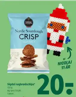 Coop 365 SIGDAL Rugbrødschips tilbud