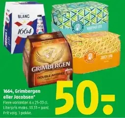 Coop 365 1664, grimbergen eller jacobsen tilbud