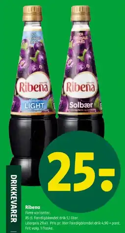 Coop 365 Ribena tilbud