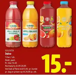 Lidl SOLEVITA Juice tilbud