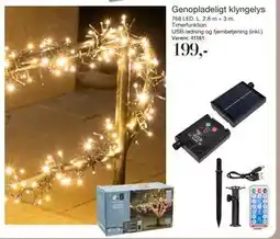 Harald Nyborg Genopladeligt klyngelys, DKK 199 tilbud