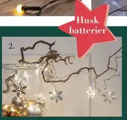 Harald Nyborg Snefnug 10 varmhvide LED i sølvfarvet metal., DKK 29 tilbud