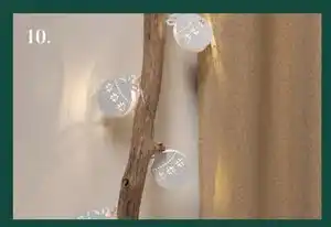 Julekugler 10 varmhvide LED., DKK 29