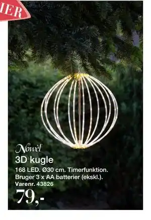 Harald Nyborg 3D kugle, DKK 79 tilbud