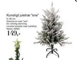 Harald Nyborg Kunstigt juletræ ”sne”, DKK 149 tilbud