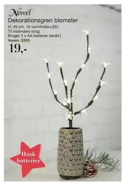 Harald Nyborg Dekorationsgren blomster, DKK 19 tilbud