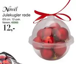 Harald Nyborg Julekugler røde, DKK 12 tilbud
