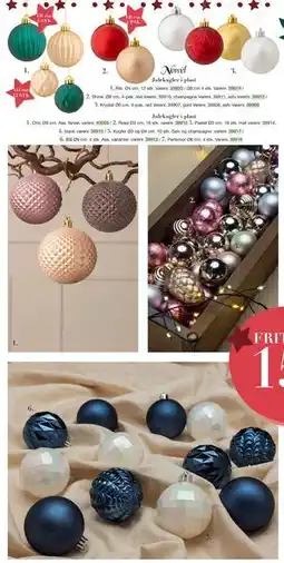 Harald Nyborg Julekugler i plast, DKK 15 tilbud