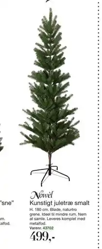 Harald Nyborg Kunstigt juletræ smalt, DKK 499 tilbud