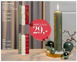 Harald Nyborg Kalenderlys, DKK 29 tilbud