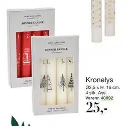 Harald Nyborg Kronelys, DKK 25 tilbud