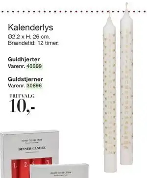 Kalenderlys, DKK 10