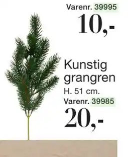 Harald Nyborg Kunstig grangren, DKK 20 tilbud