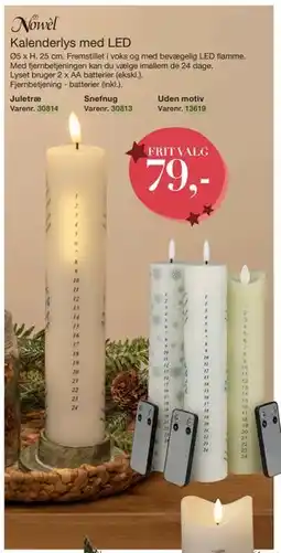 Harald Nyborg Kalenderlys med LED, DKK 79 tilbud