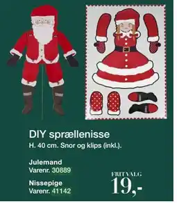 Harald Nyborg DIY sprællenisse, DKK 19 tilbud