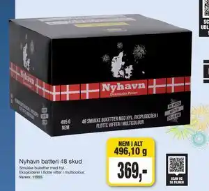 Nyhavn batteri 48 skud, DKK 369