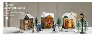 Julebysæt med lys, DKK 99