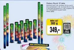 Harald Nyborg Galaxy Burst 12 dele, DKK 349 tilbud