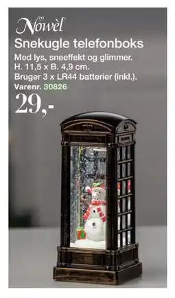 Harald Nyborg Snekugle telefonboks, DKK 29 tilbud