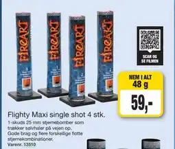 Harald Nyborg Flighty Maxi single shot 4 stk., DKK 59 tilbud
