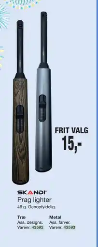 Harald Nyborg Prag lighter, DKK 15 tilbud