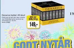 Harald Nyborg Denarius batteri 49 skud, DKK 149 tilbud