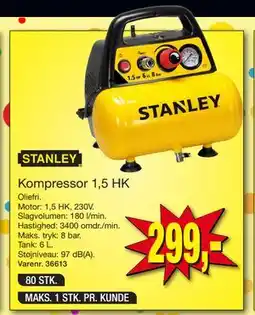 Harald Nyborg Kompressor 1,5 HK, DKK 299 tilbud