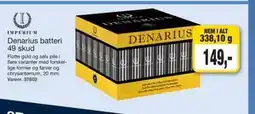 Harald Nyborg Denarius batteri 49 skud, DKK 149 tilbud