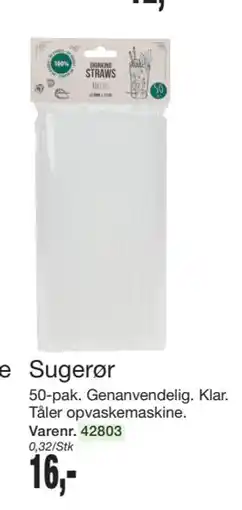 Harald Nyborg Sugerør, DKK 16 tilbud