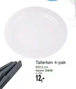 Harald Nyborg Tallerken 4-pak, DKK 12 tilbud