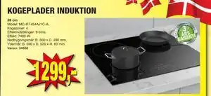KOGEPLADER INDUKTION, DKK 1299