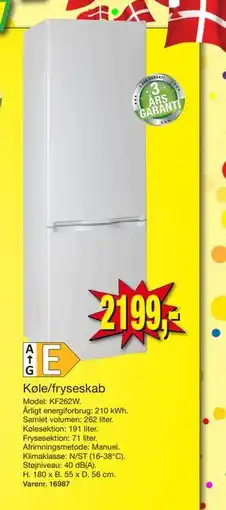 Harald Nyborg Køle/fryseskab, DKK 2199 tilbud