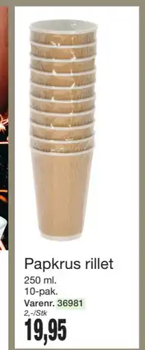 Harald Nyborg Papkrus rillet, DKK 19.95 tilbud