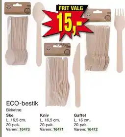 Harald Nyborg ECO-bestik, DKK 15 tilbud