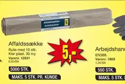 Harald Nyborg Affaldssække, DKK 5 tilbud